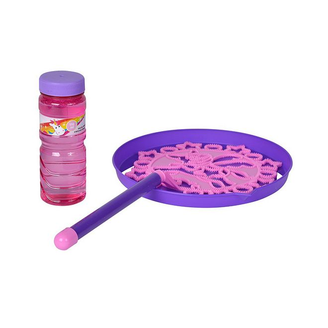 Simba Bubble Fun Unicorn Wand Set for Kids 3+, Creative Play, Includes Bottle, Wand, & Tray - 5x20x30cm - Image 4