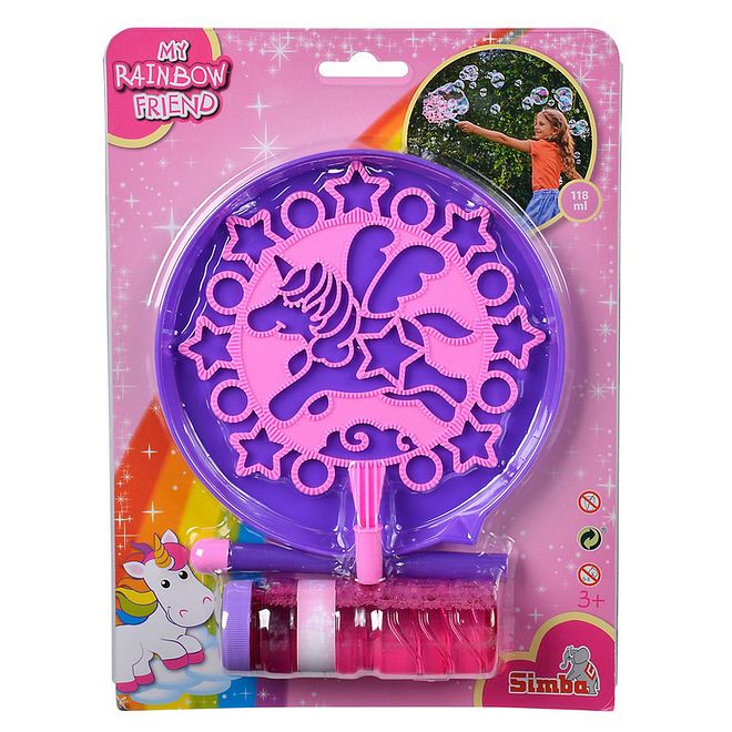 Simba Bubble Fun Unicorn Wand Set for Kids 3+, Creative Play, Includes Bottle, Wand, & Tray - 5x20x30cm - Image 5