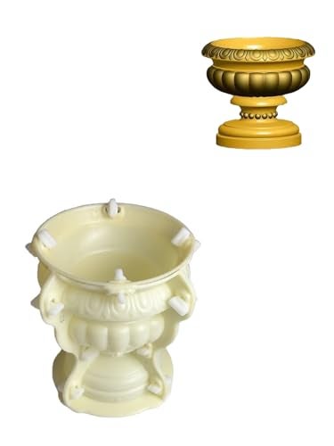 DIYUNIMOULD Concrete Planter Molds Cement Planter Moulds for Indoor and Outdoor Garden Use 18CM - Image 1