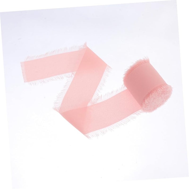 4 لفات من شريط التول الساتان الحريري العاجي لتزيين باقات الزفاف والكعك وحفلات الزفاف - Image 5