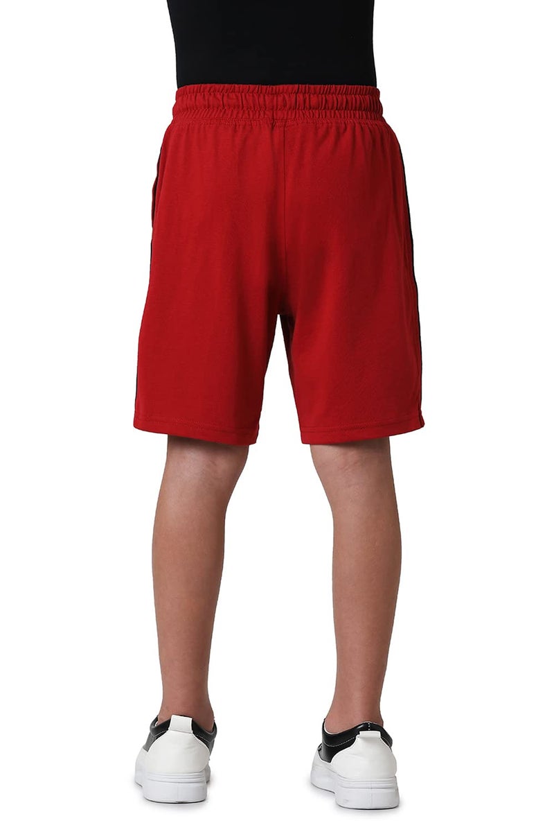 Van Heusen Boys Smart Tech Shorts - Easy Stain Release, Anti Stat, Ultra Soft_52002_Chilly Pepper_5-6 Years, Red - Image 4