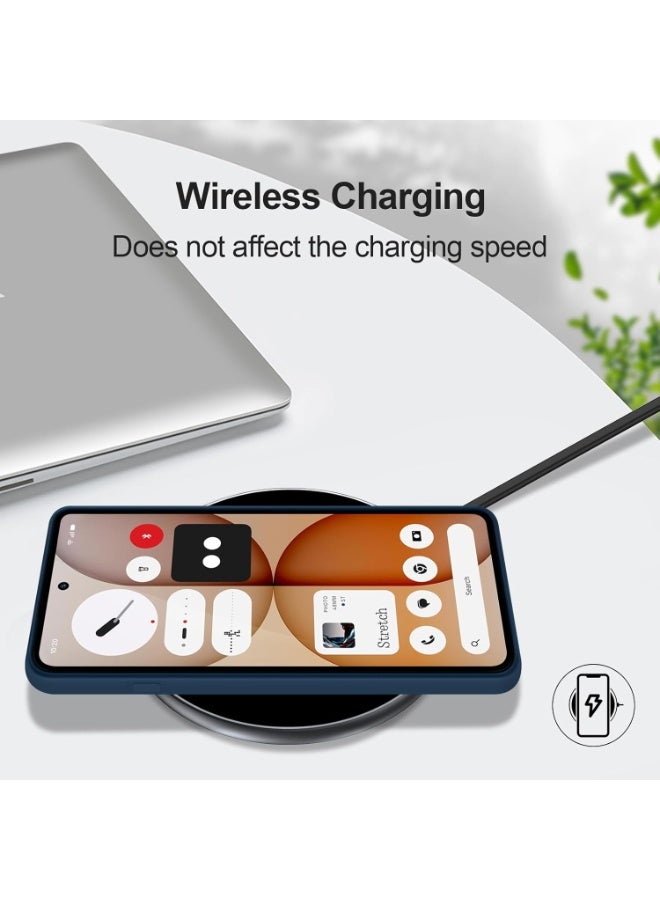 جراب متوافق مع هاتف Nothing Phone 4a، غطاء خلفي رفيع فائق النعومة، بطانة داخلية من قماش مخملي، سيليكون غير لامع، غطاء خلفي مرن لحماية الكاميرا لهاتف Nothing Phone 4a - Image 3