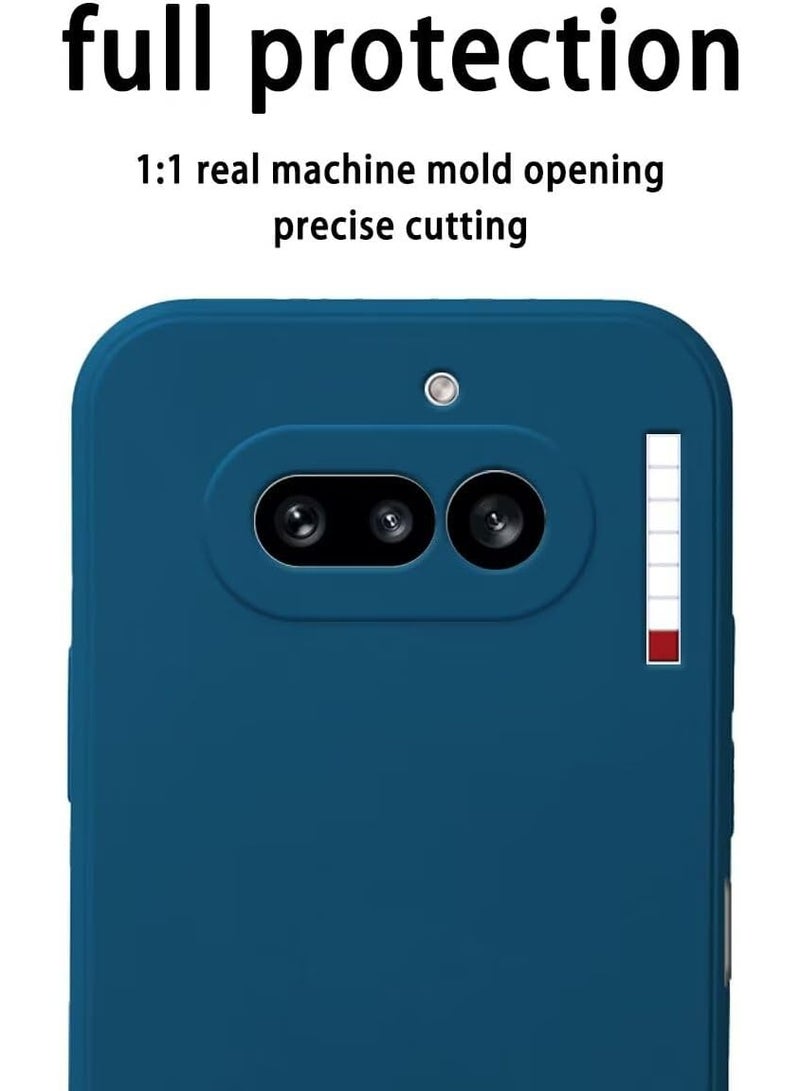 جراب متوافق مع هاتف Nothing Phone 4a، غطاء خلفي رفيع فائق النعومة، بطانة داخلية من قماش مخملي، سيليكون غير لامع، غطاء خلفي مرن لحماية الكاميرا لهاتف Nothing Phone 4a - Image 2