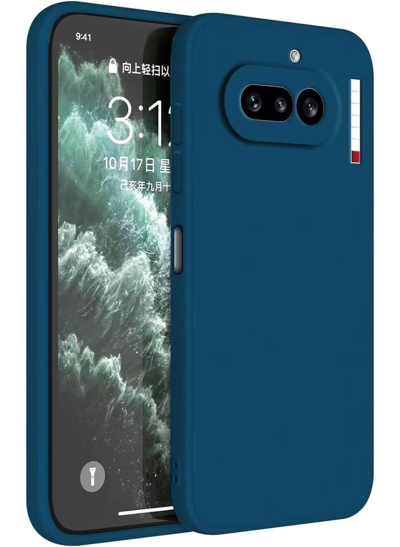 جراب متوافق مع هاتف Nothing Phone 4a، غطاء خلفي رفيع فائق النعومة، بطانة داخلية من قماش مخملي، سيليكون غير لامع، غطاء خلفي مرن لحماية الكاميرا لهاتف Nothing Phone 4a - Image 1