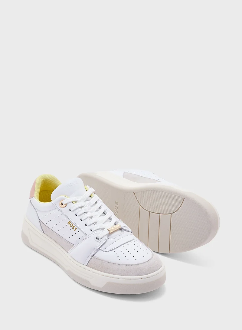 بوس Lace Up Low Top Sneakers
