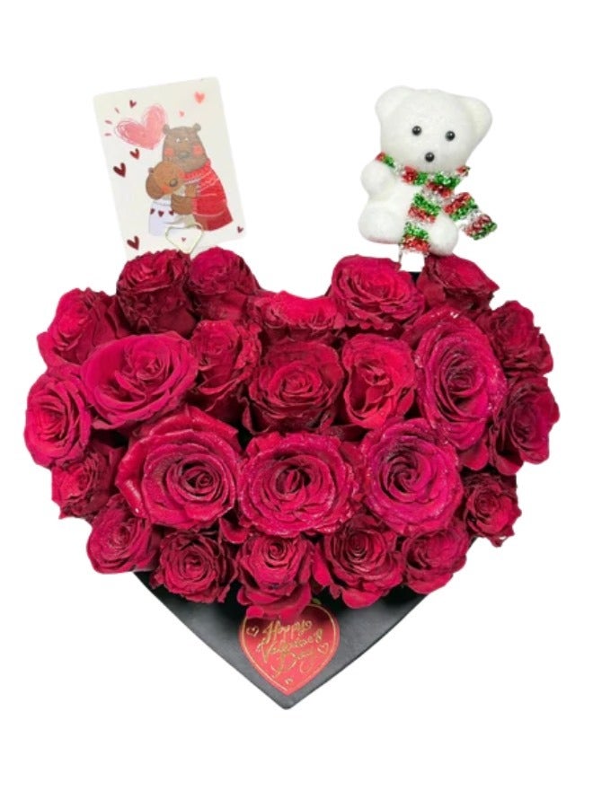 Petals by Aemi Valentines Red roses heart frame