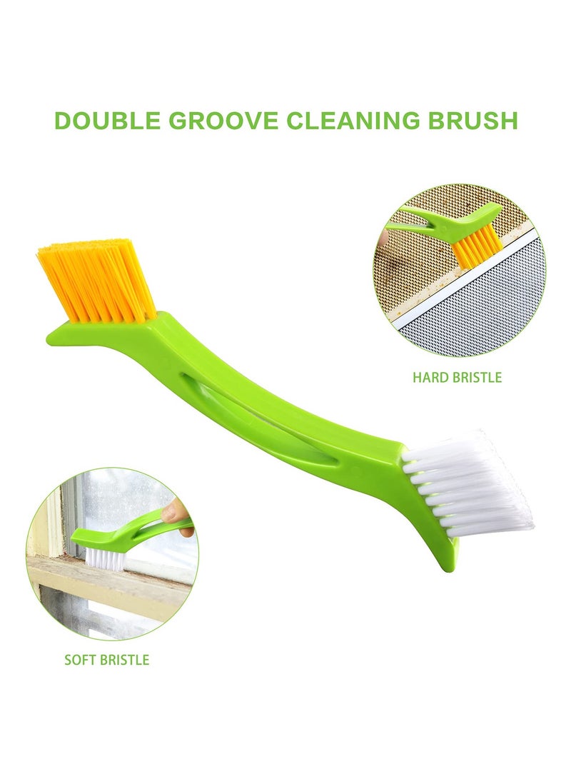 KASTWAVE 8 Pack Grout Cleaner Brush, Hand-held Groove Gap Cleaning Tools Tile Joint Scrub Brush to Deep Clean, Household Cleaning Brushes for Window Door Track, Stove Tops, Kitchen, Floor Lines  - Image 3