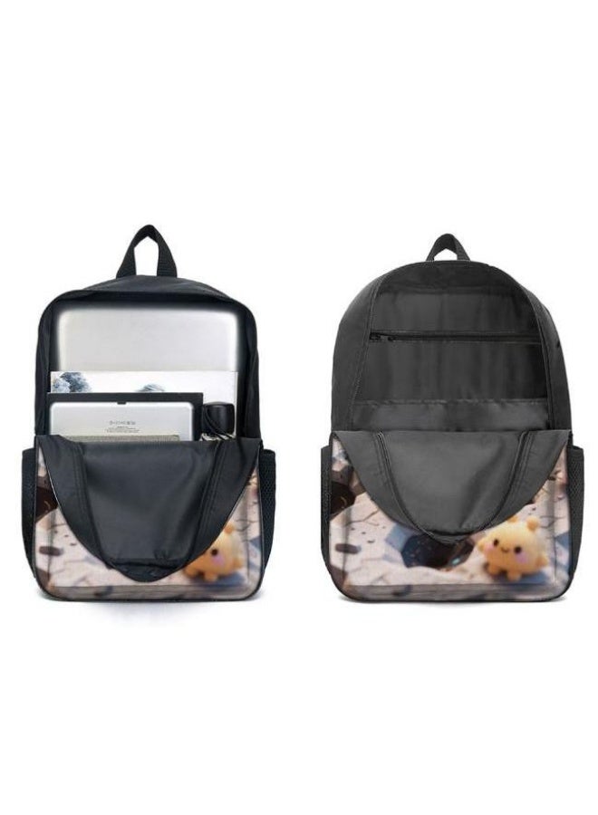 [Super new special offer] Cartoon theme bag three-piece set | double-shoulder + hand-held + storage pen bag | gift self-use good-looking - 93  - Image 4
