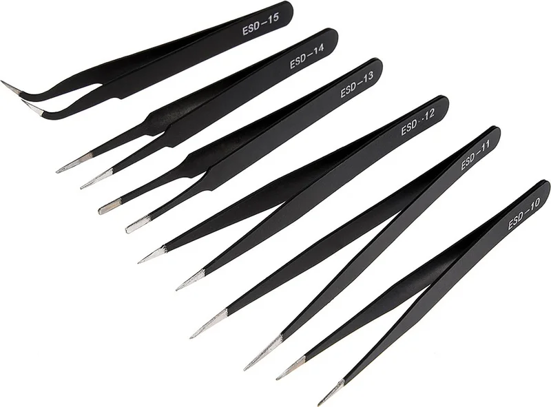 هوبي ماركت ارت Hobby Market Art Tweezers Set 6 Pieces