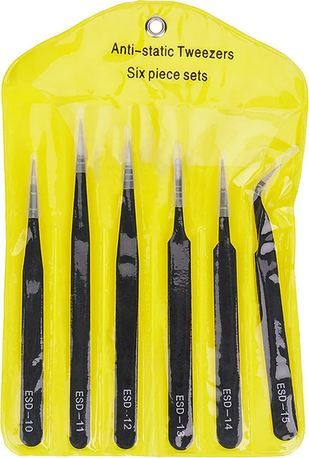 هوبي ماركت ارت Hobby Market Art Tweezers Set 6 Pieces