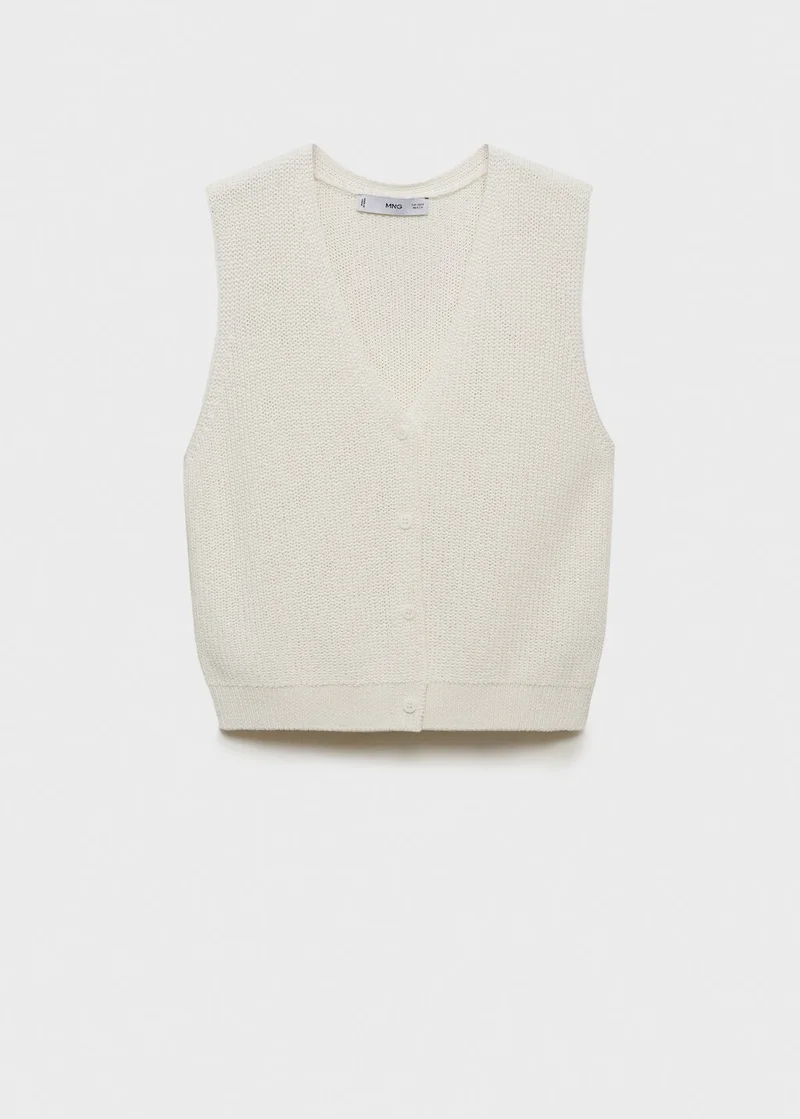 مانجو صدرية محبوكة مفتوحة