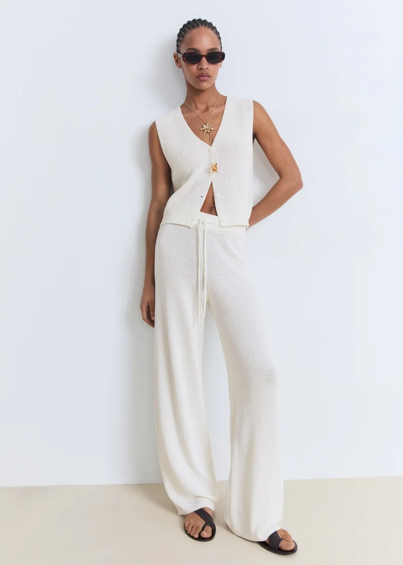 مانجو صدرية محبوكة مفتوحة