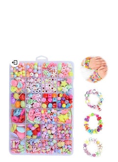 Generic Charm Bracelet Making Kit for Girls - Jewelry Making Kit for Kids, Bracelet and Necklace Pendant Set for Girls 3-12 Years, Birthday Gifts with Initial (P) Jewelry Organizer Box  - Image 2