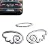 Qurbuns 2 PCS Angel Wings Car Decals Creative 3D Angel Wings Sticker for Car Logo SelfAdhesive Auto Exterior Decor Accessories Universal for Cars Trucks SUVs Silver - Image 2