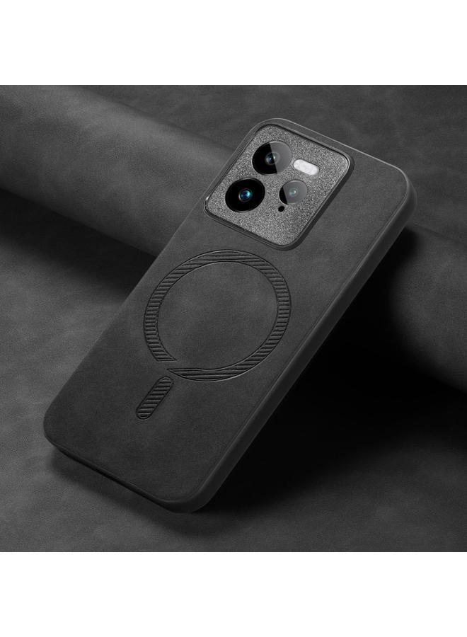 اس-توب جراب هاتف Realme GT7 Pro Retro MagSafe المغناطيسي ذو الغطاء الخلفي المصنوع من مادة البولي يوريثان - Image 4