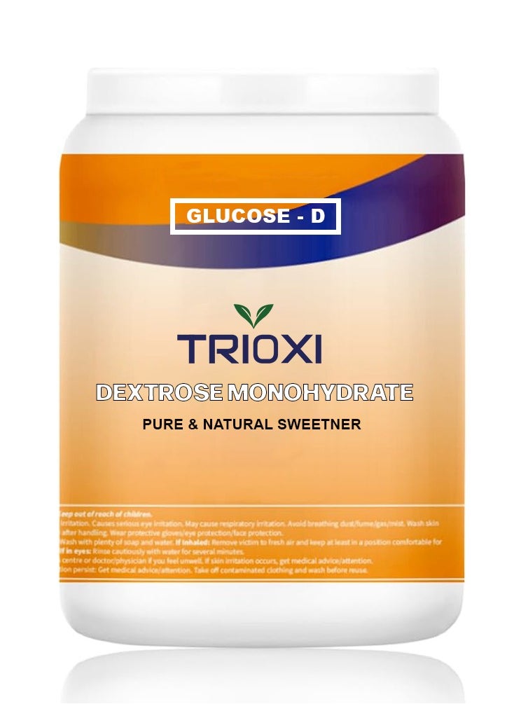 TRIOXI Dextrose Monohydrate (Glucose-D) Natural Food Sweetener 1KG  - Image 1