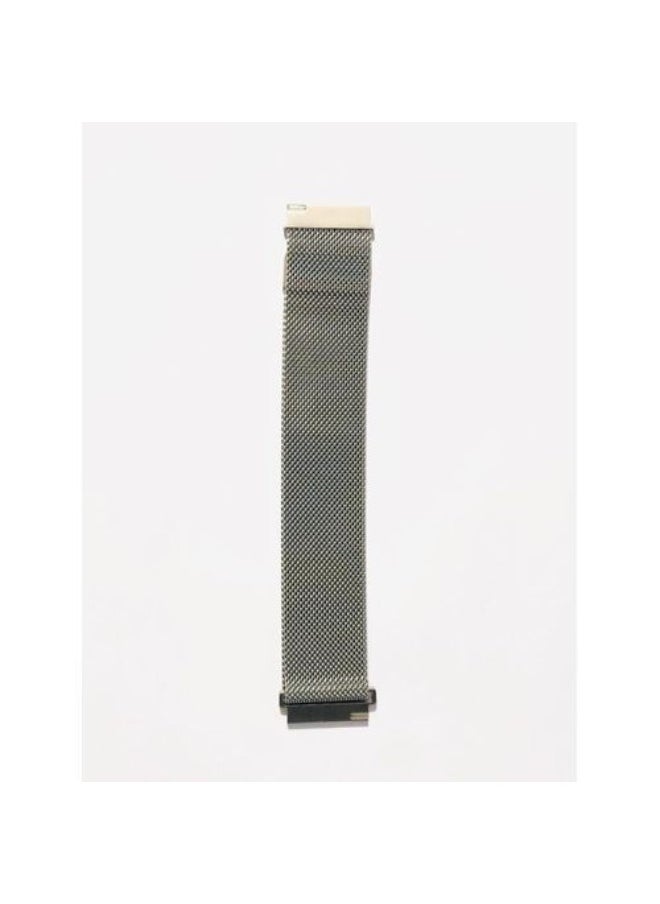 Generic - Smart Watch Amazfit Bip 5 Unity Magnetic Milanese Loop Wrist Strap Band 22mm - Silver - Image 1