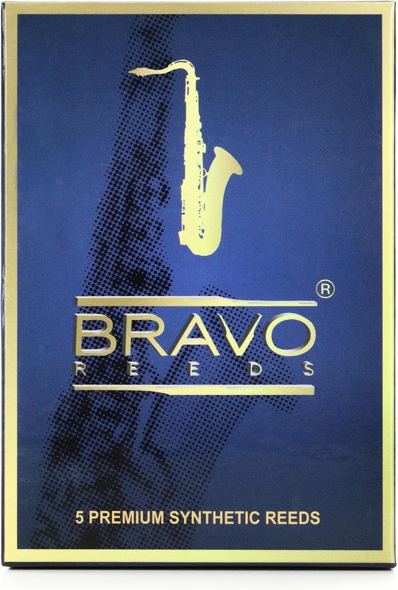 BR-TS25 Synthetic Reeds for Tenor Saxophone, Strength 2.5 (Box of 5)