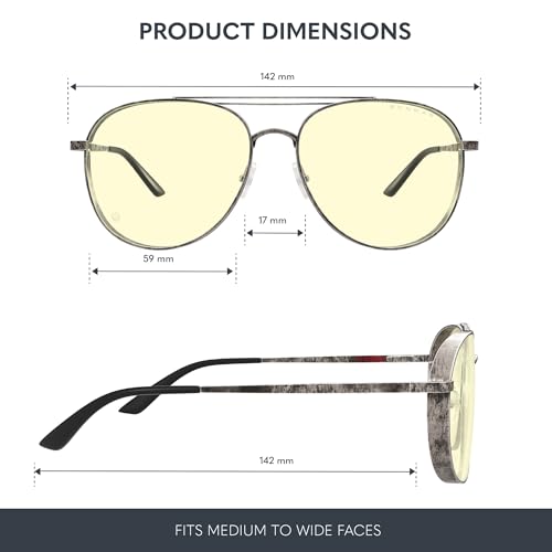 GUNNAR Gaming Glasses Fallout Brotherhood of Steel Gunmetal Amber Lens Blue Light Blocking Relieve Dry Eye - Image 3