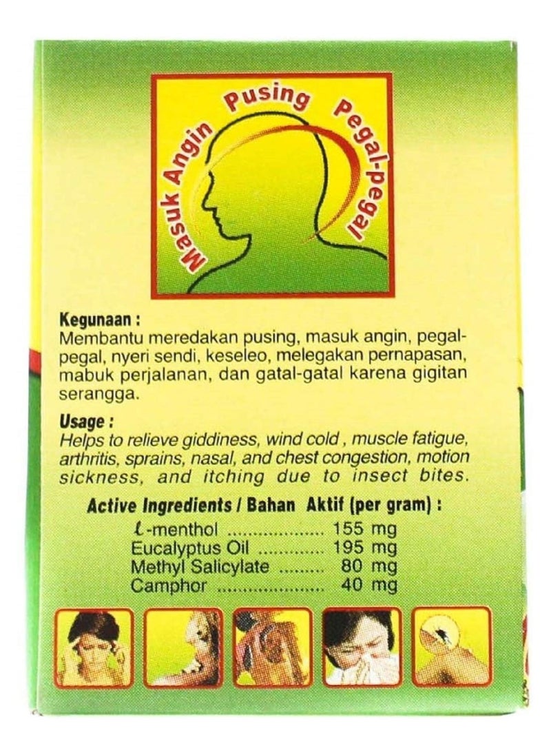 BALSEM - Eagle Brand Balsem Gosok Javi Green Balm 20g - Image 1