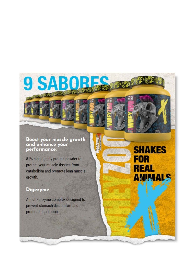 zoomad labs Zoomad Labs WheyZoo - Spanish Made, High-Quality, Whey Protein Concentrate, 3LB, Devil's Choco Flavor , 45 Servings  - Image 4