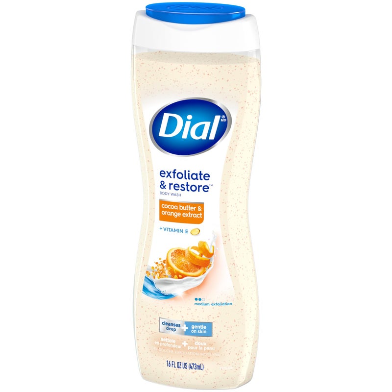 Dial Body Wash Orange Peel  Cocoa Butter 16 Fl Oz Pack of 4