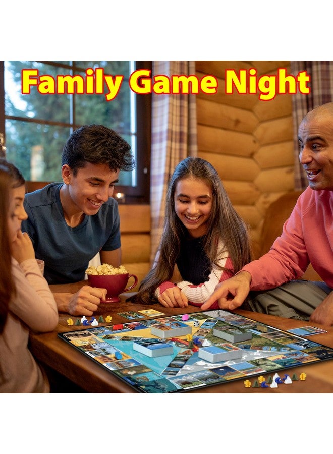 Funwares National Parks Pursuit Trivia Board Game Just Got Better - All 275 Trivia Questions Updated! Explore All 63 U.S. National Parks, Family Board Game for Kids, Teens and Adults, 2-6 Players - Image 2