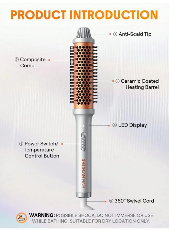 Sheglam  It-Curl Thermal Blowout Brush - 38mm for Women | Best Price UAE