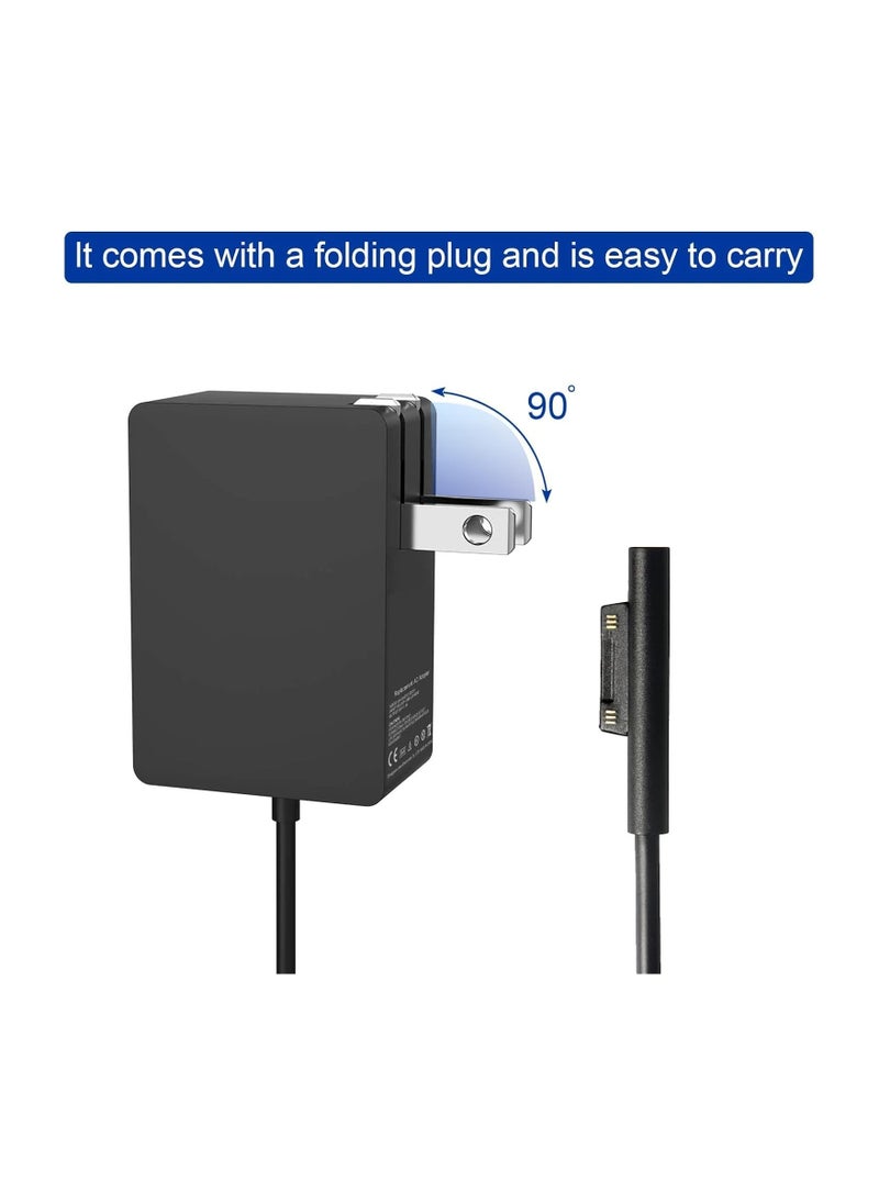 Terabyte - Surface 24W 15V 1.6A Go Charger, Power Supply Adapter Compatible for Microsoft Surface Go/Go 2/Go 3/Surface Pro 4 Core m3/Surface Pro 3 Core m3 AC Power Adapter - Image 1