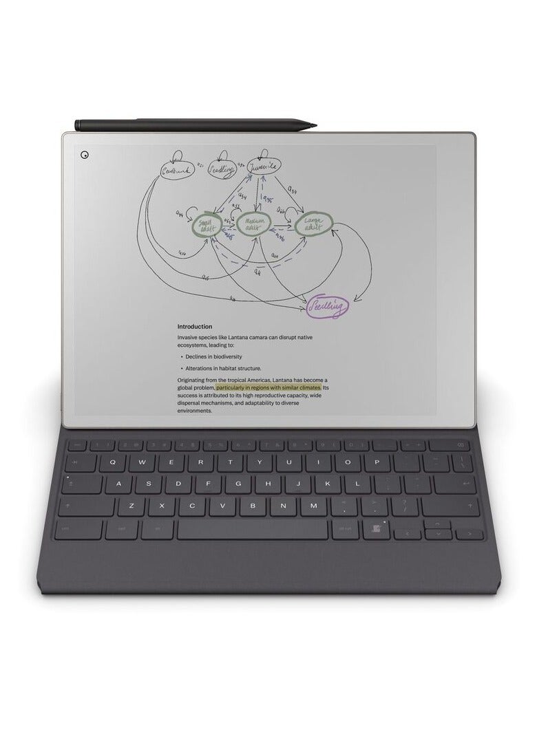 Remarkable reMarkable Paper Pro Bundle - 11.8” Color Digital Tablet with Marker Plus & Mosaic Basalt Keyboard Folio, Adjustable Reading Light, Real Paper Feel, and 14-Day Battery Life  - Image 1