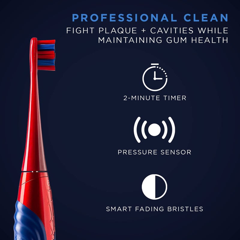 evo SPM-1 Spider-Man Rechargeable Sonic Toothbrush, Marvel Electric Toothbrush for Adults, Marvel Gifts, Soft Toothbrushes for Adults, Collector's Edition - Image 4
