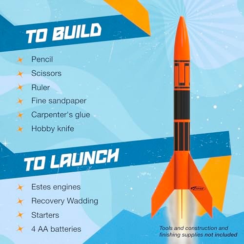 Estes Alpha III Launch Set, 12 years and up with Adult Supervision if under 12, Black,Orange - Image 4