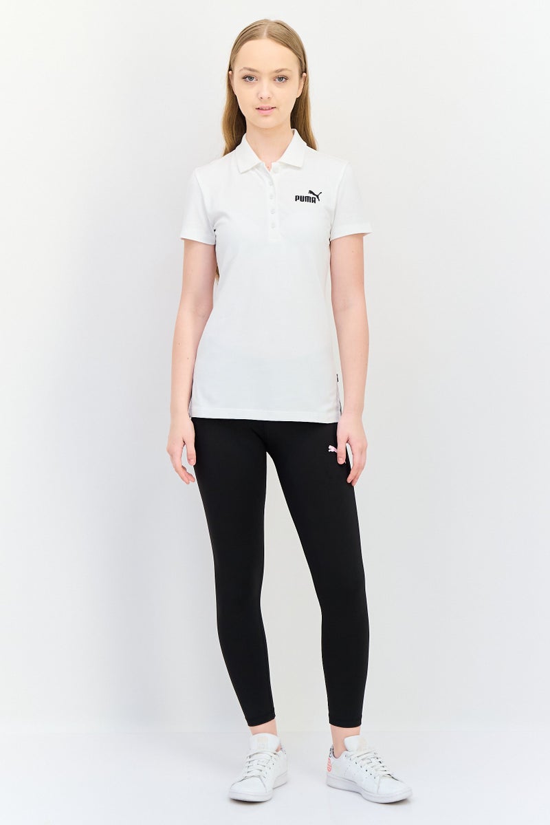 PUMA Women Sportswear Fit Embroidered Logo Short Sleeves Outdoor Polo, White - Image 2