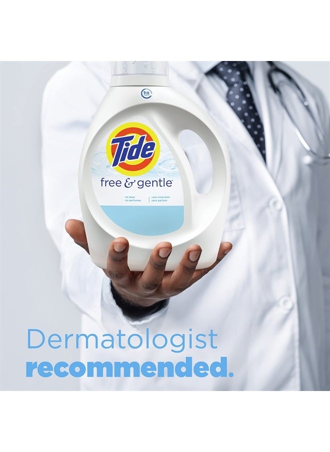 Tide Free & Gentle Liquid Laundry Detergent, 80 loads, 105 fl oz  - Image 5
