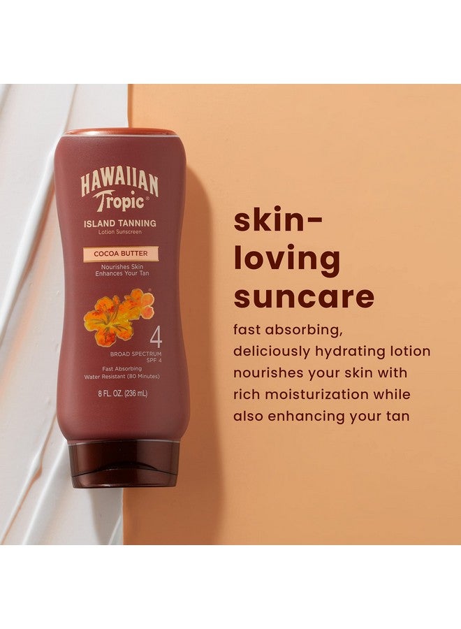 Hawaiian Tropic Sunscreen Protective Dark Tannning Sun Care Sunscreen Lotion, Cocoa Butter - SPF 4, 8 Ounce - Image 3