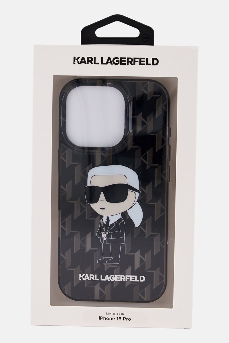 Karl Lagerfeld iPhone 16 Pro Ikonic Monogram Phone Case, Multicolor  - Image 1