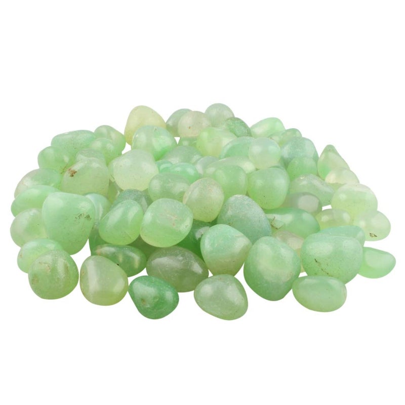 Ohhsome 500Gm Green Onyx Oynx Pebbles Round Shaped Glass Crystals Gems for Decoration Making Crafts Or Aquarium Dcor 500Gm - Image 1