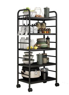C&C Home 5 Tiers Multifunctional Moveable Kitchenware Storage Cabinet Portable Stand Countertop Home Kitchen Shelves and Organizer 70 x 33 x 133 cm  - Image 2