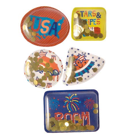 Darice Patriotic 4th of July Shaker Stickers