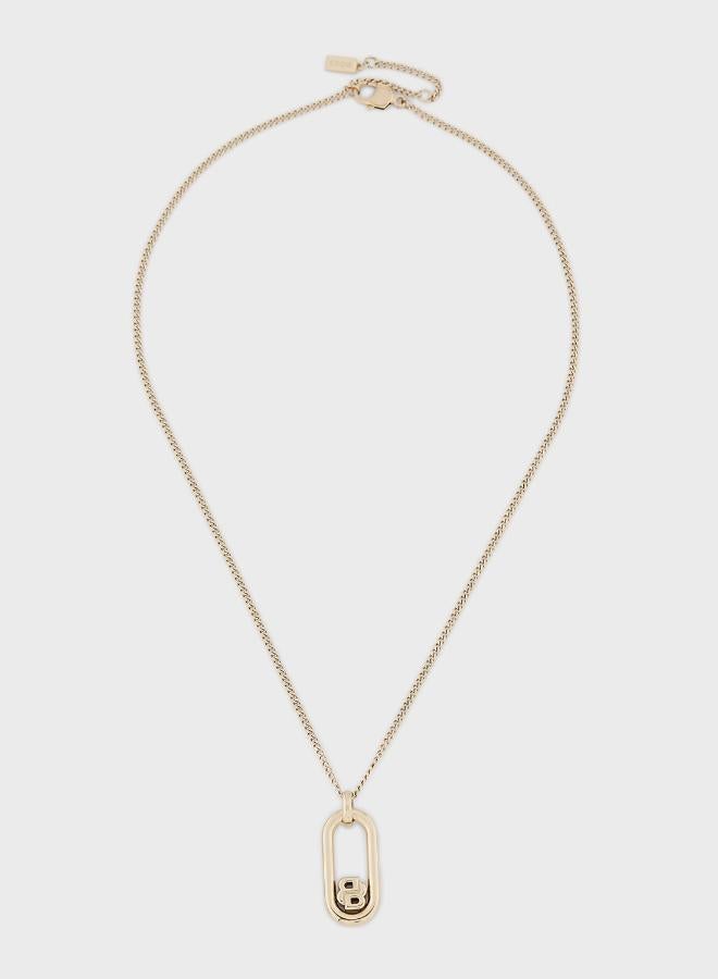 BOSS Double B Swing Necklace with a Double B Charm - 1580627 - Image 4