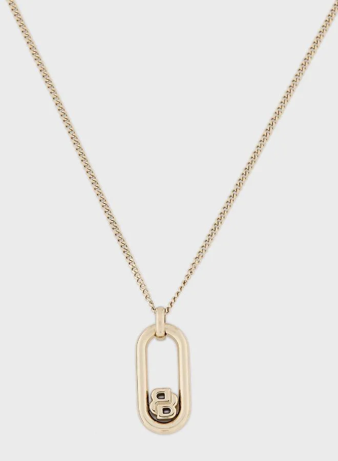 BOSS Double B Swing Necklace with a Double B Charm - 1580627