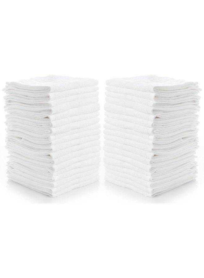Simpli-Magic 79078 Cotton Washcloths, Pack of 24, 12â€ x 12â€, White - Image 1