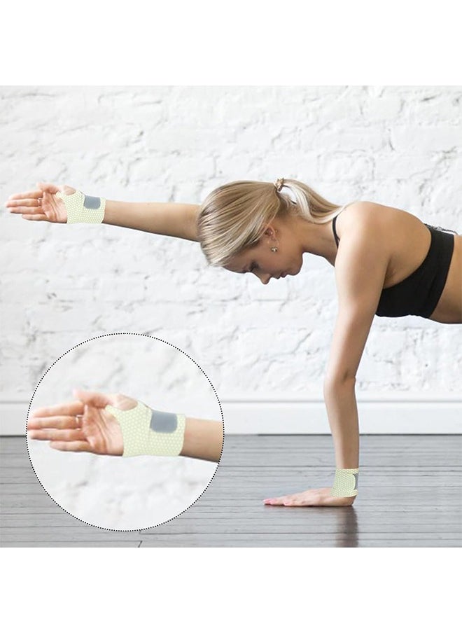 Lemon 2 PCS Ultra Thin Wrist Brace for Carpal Tunnel, Elastic Wrist Wraps for Arthritis and Tendonitis, Wrist Straps Support, Pain Relief, Compression and Support for Fitness Enthusiasts (Skin Tone)  - Image 5