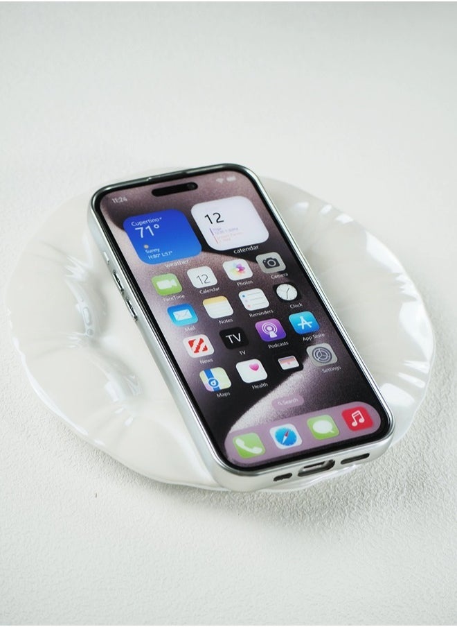 iPhone 15 Pro Max Case, Non-Yellowing Shockproof Phone Bumper Cover, Anti-Scratch Clear Back