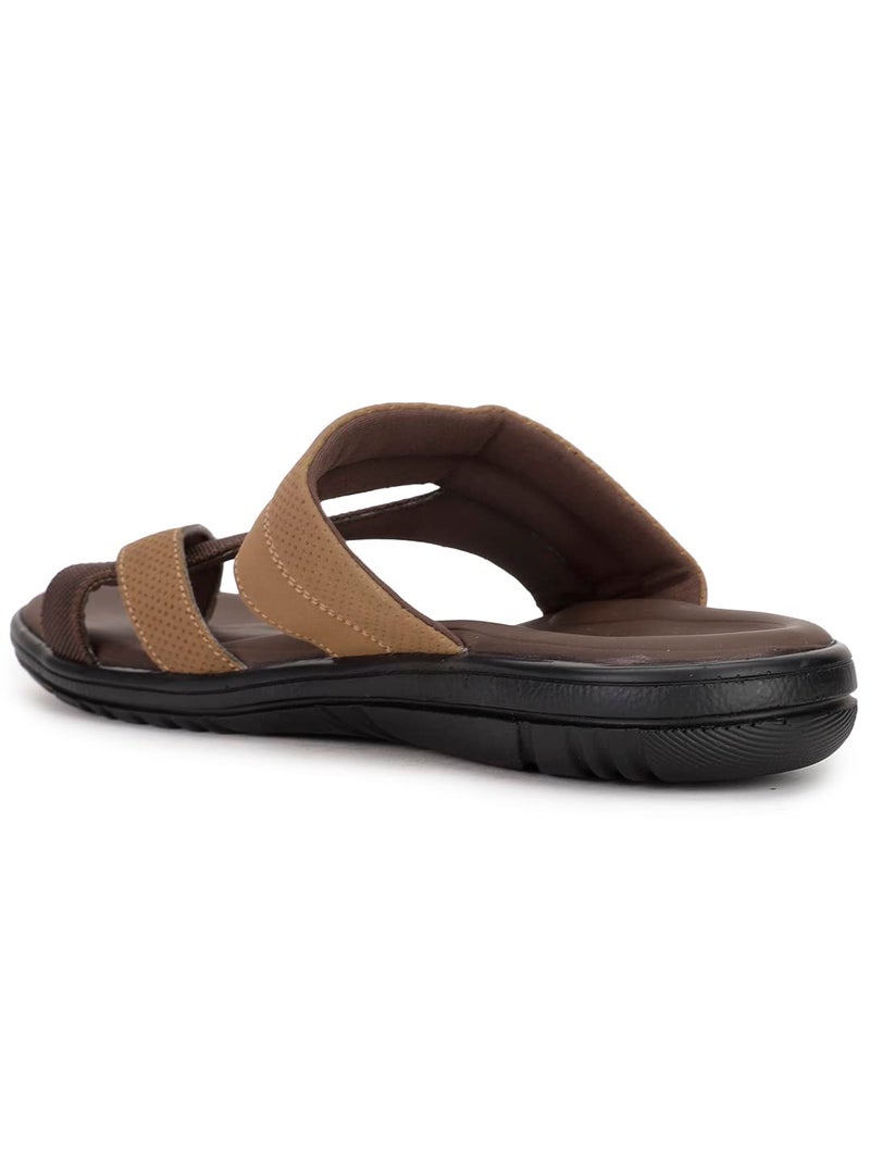 Bata Volder Toe Ring Men's Tan Sandals - 9 UK (8713240) - Image 3