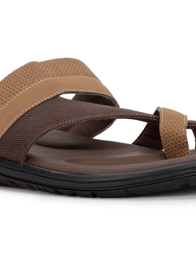 Bata Volder Toe Ring Men's Tan Sandals - 9 UK (8713240) - Image 5