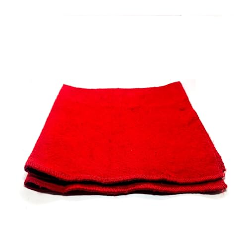 Achleshwar Premium Woolen Aasan | Meditation & Prayer Mat | Soft Comfortable Rectangular Sitting Mat | Red | 24 x 30 Inch - Image 1