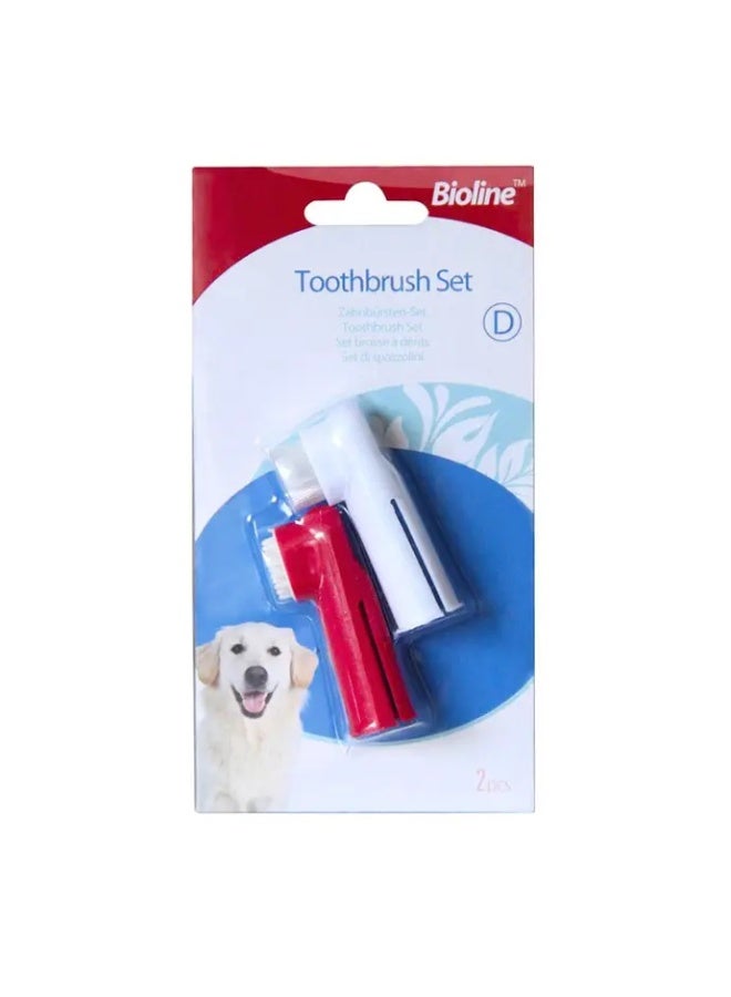 Bioline Finger Tooth Brush Set[Weight - 100g, Count - 2] - Image 1