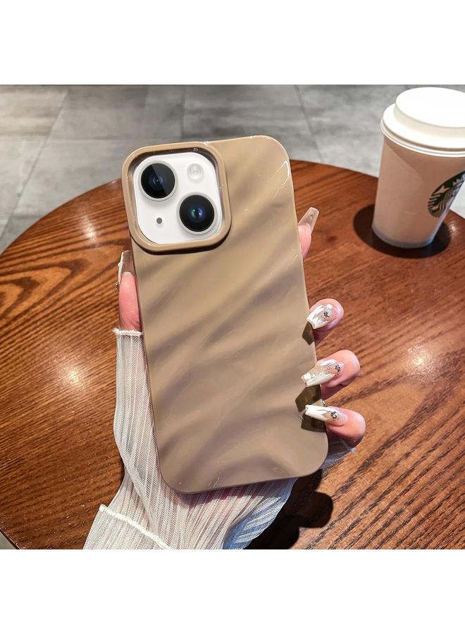 S-TOP Case For iPhone 15 Solid Color Wave Texture TPU Phone Case - Image 1