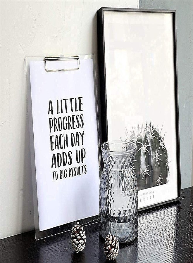 Shining Zon Acrylic Unbreakable Clipboard Writing Pad, for Office, Exam Board for Kids/Students, Transparent Exam Pad, Examination Clipboard Size 9.5 x 13.5 Inches (Pack of 2) - Image 4